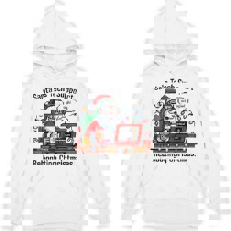 Santa Tech Support Christmas Exe Error Pixel Art Unisex Hoodie | Mazezy