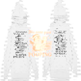 He Sees You When You’Re Pooping Penguin Hoodie | Mazezy