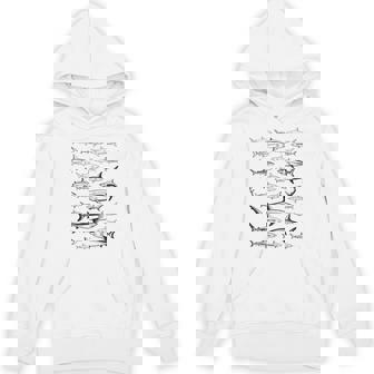 Sharks 90S Vintage Style Collection Retro Drawings Ocean Tri-Blend Hoodie | Mazezy