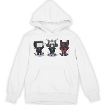 Skibidi Toilet Speakerman Cameraman Toilet Tvman Hoodie - Thegiftio UK