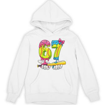 Softball 67 Ice Cream Drip Six Seven Boys Meme Hoodie - Thegiftio UK