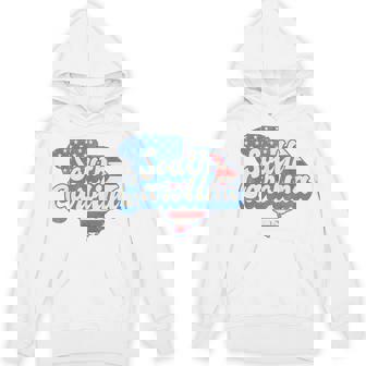 South Carolina American Flag State Pride Unisex Hoodie | Mazezy