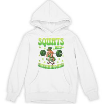 Squats And Shenanigans Fitness Workout St Patrick’S Day Hoodie - Thegiftio UK