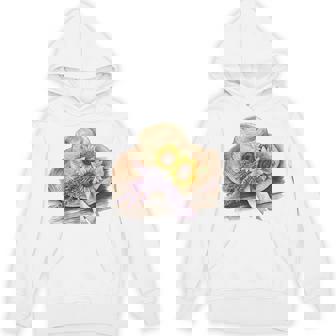 Straw Hat With Lavender And Sunflower Ribbon T Shirt Unisex Hoodie | Mazezy