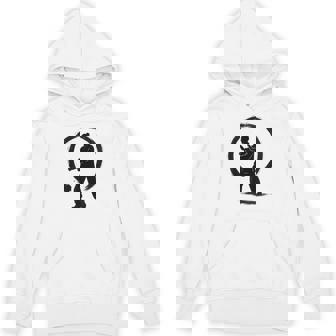 Tai Chi Silhouette In Zen Circle – Calm & Minimal Ink Art Unisex Hoodie | Mazezy