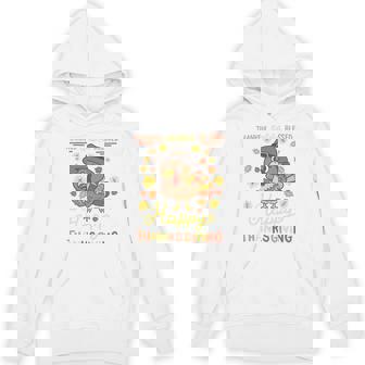 Thankful Grateful Blessed Turkey Gobble Happy Thanksgiving Tri-Blend Hoodie - Monsterry