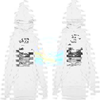 Toronto Canada Vintage Watercolor Scenic Nature Travel Tank Top Unisex Hoodie | Mazezy