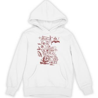 Trendy California Republic Landmarks Map Outlineintage パーカー - Kawaiitshirt