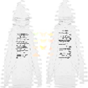 Types Of Moths Scientific Educational Insect Chart Tank Top Unisex Hoodie | Mazezy