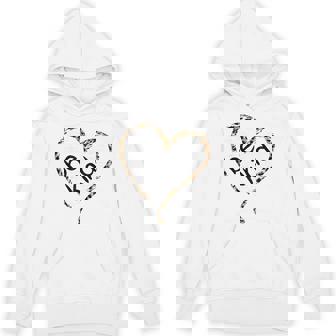 Unity Day Orange Leopard Heart Be Kind Unisex Hoodie | Mazezy