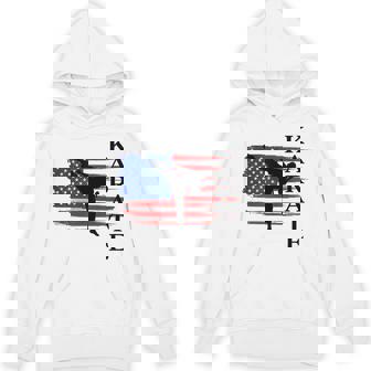 USA Karate – American Flag Martial Arts Kick Unisex Hoodie | Mazezy