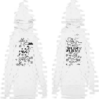 Utah USA State Symbols Vintage Souvenir Cute Doodle Unisex Hoodie | Mazezy