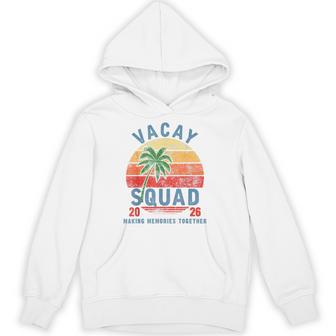 Vacay Squad 2026 Summer Vacation Family Friends Trip Palm Hoodie - Thegiftio