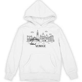 Venice Italy Skyline Graphic Travel Venezia Italia Souvenir Hoodie | Mazezy
