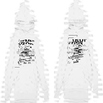 Vermont The Green Mountain State Est 1791 Unisex Hoodie | Mazezy