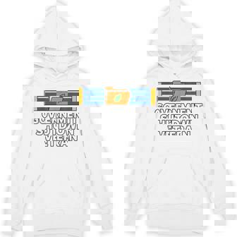 Vintage Government Shutdown Veteran Politics Humor Unisex Hoodie | Mazezy