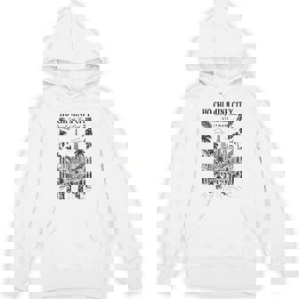 Vintage Ho Chi Minh City Skyline Vietnam Travel Art Unisex Hoodie | Mazezy