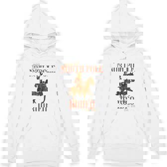 Vintage North Pole Rodeo Cowboy Santa Country Christmas Unisex Hoodie | Mazezy