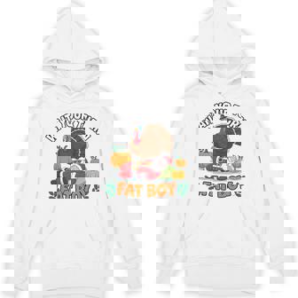 Wait Your Turn Fat Boy Turkey And Santa Inflatable Tri-Blend Hoodie - Thegiftio