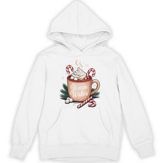Warm Wishes Hot Cocoa Cozy Christmas Candy Hot Chocolate Hoodie - Monsterry