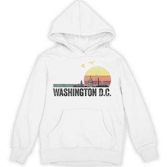 Washington Dc Souvenir Capitol Hill Skyline Monuments Hoodie - Thegiftio UK