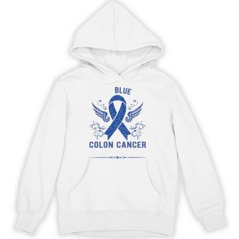 I Wear Blue For Colon Cancer Awareness Hoodie - Thegiftio UK
