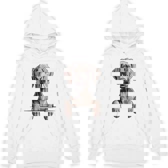 Weimaraner 面白い 覗き見ポケット 子犬 犬好き パーカー - Kawaiitshirt