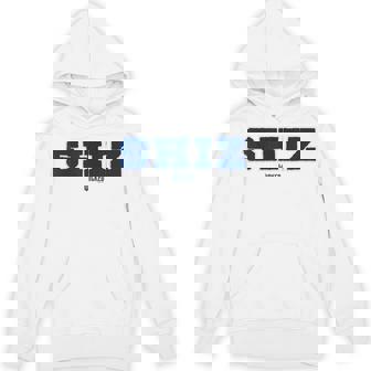 Wicked Shiz University Collegiate Faux Embroidery Hoodie | Mazezy