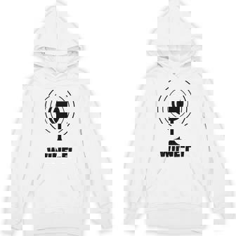 Wine-Fi WiFi Waves Wireless Local Wine Tasting Networking Unisex Hoodie | Mazezy