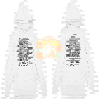 In World Where You Can Be Anything Be Kind Cat Sunflower Bee Unisex Hoodie | Mazezy