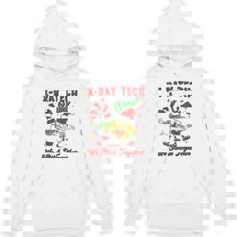 X-Ray Tech Matching Family Christmas Candy Cane Crew Hoodie - Monsterry