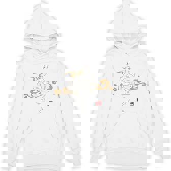 【背面デザイン】和風白蛇デザイン、2025年干支、縁起の良い パーカー - Kawaiitshirt