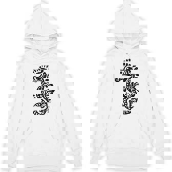 かわいいタツノオトシゴ ポリネシア トライバル マオリ柄 タツノオトシゴ 長袖tシャツ パーカー - Kawaiitshirt