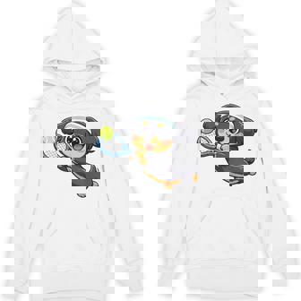 かわいい犬のテニス漫画アート パーカー - Kawaiitshirt