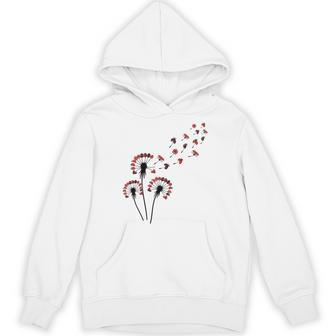 てんとう虫愛好家のためのフラワータンポポてんとう虫シャツ パーカー - Kawaiitshirt