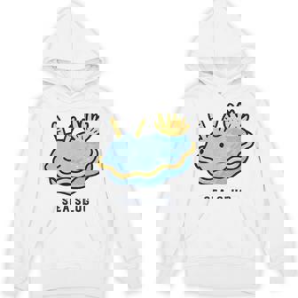 ウミウシ 海牛ealug イラスト ゆるい 簡単 おもしろ かわいい 動物 人気 海洋生物 パーカー - Kawaiitshirt