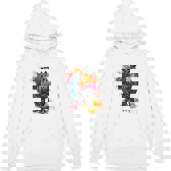 カバ 動物 カラフル グラフィック 抽象 アート 絵画 カバ パーカー - Kawaiitshirt