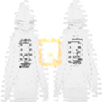 キツネ アニマル柄 モチーフ 紅葉 イラスト 自然 狐 パーカー - Kawaiitshirt