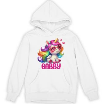 ギャビーユニコーン 名前入りデザイン パーカー - Kawaiitshirt