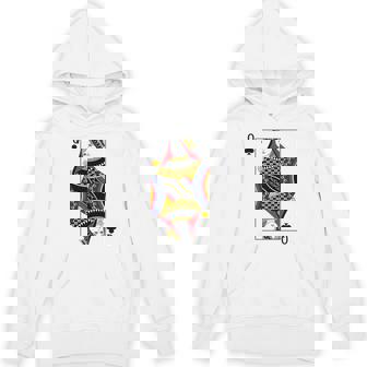 クイーンクラブ ポーカーカード トランプ ブラックジャックカード 長袖tシャツ パーカー - Kawaiitshirt