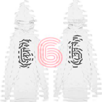 クールなレトロなレタリングジャージ、背番号6 6Eis パーカー - Kawaiitshirt