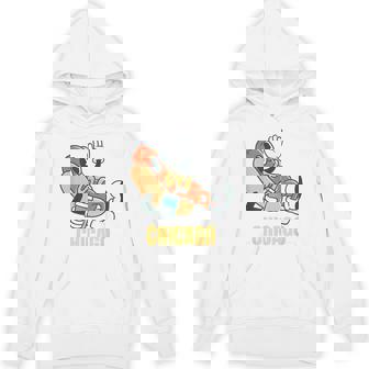 シカゴホットドッグ ストリートフード ホットドッグ マスタード付き パーカー - Kawaiitshirt