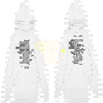 テニスをする猫。かわいいスポーツ猫。 パーカー - Kawaiitshirt