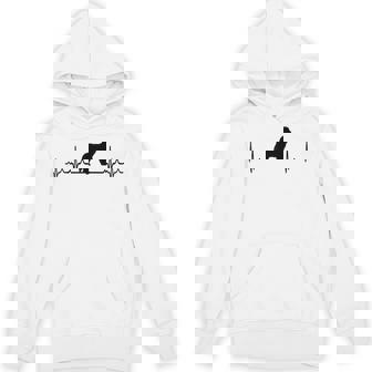 ハートビートドッグ-Ecgパルスビアデッドコリー パーカー - Kawaiitshirt