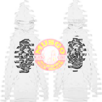 バックプリントのみ レトロ ヴィンテージ ガソリンスタンド ムスゴ ガソリンオイル パーカー - Kawaiitshirt