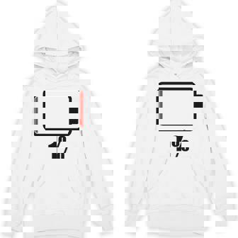 バッテリー1シャツ残り1バッテリーデッドシャツのバッテリー残量が少なくなりました。 パーカー - Kawaiitshirt