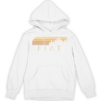 フィアット、Ks ヴィンテージ エバーグリーン サンセット 80年代 レトロ パーカー - Kawaiitshirt