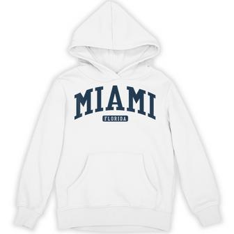フロリダ州マイアミ Fl カレッジ大学スタイル ネイビー パーカー - Kawaiitshirt