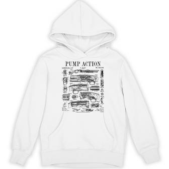 ポンプアクション ショットガン ヴィンテージ ライフル 銃 特許プリント パーカー - Kawaiitshirt