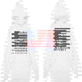 ワシントンdc アメリカ国旗tシャツ パーカー - Kawaiitshirt